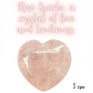 Love Manifested: Unleash Your Inner Goddess with the Rose‎ Quartz Crystal Heart!